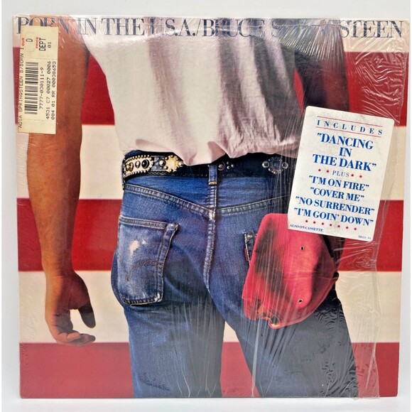 BRUCE SPRINGSTEEN 1984 Born In The U.S.A. Vinyl LP /QC 38653 w/ Hype Sticker NM - Picture 1 of 10